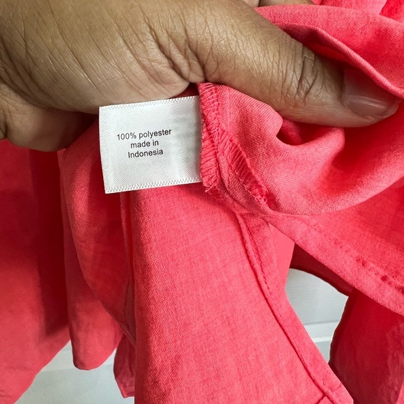 Lane Bryant Coral Pink Sleeveless Split Side Top - Size 24 NWT. - Picture 5 of 8